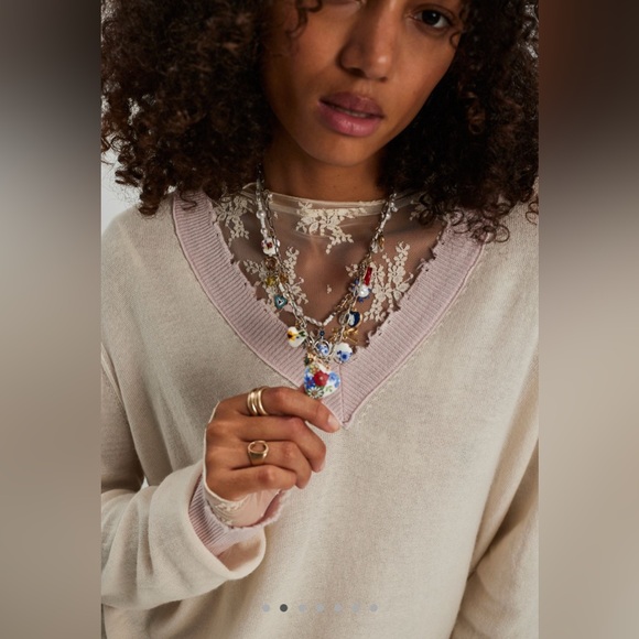 Free People Maxamillion Charm Necklace - Coquette Candy - Picture 6 of 8